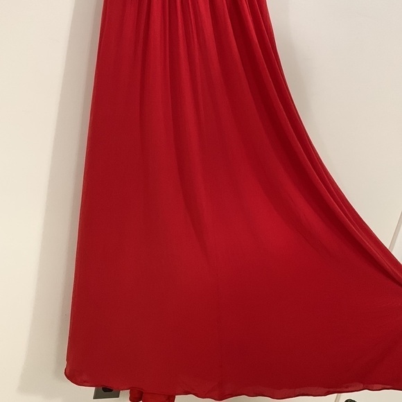 Laundry by Shelli Segal One Shoulder Red Dress size 6 - Picture 7 of 8